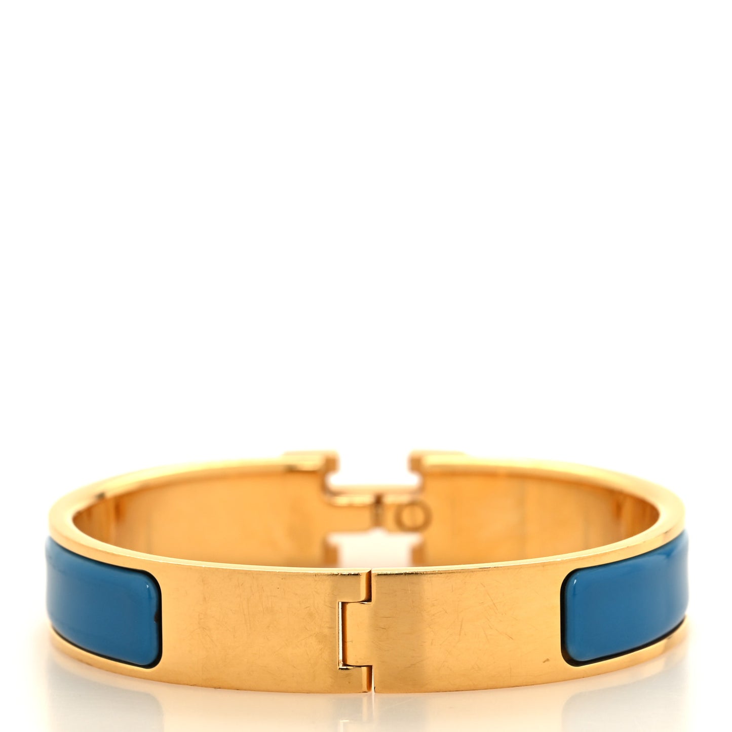 Enamel Narrow Clic Clac H Bracelet PM Bleu Jodhpur