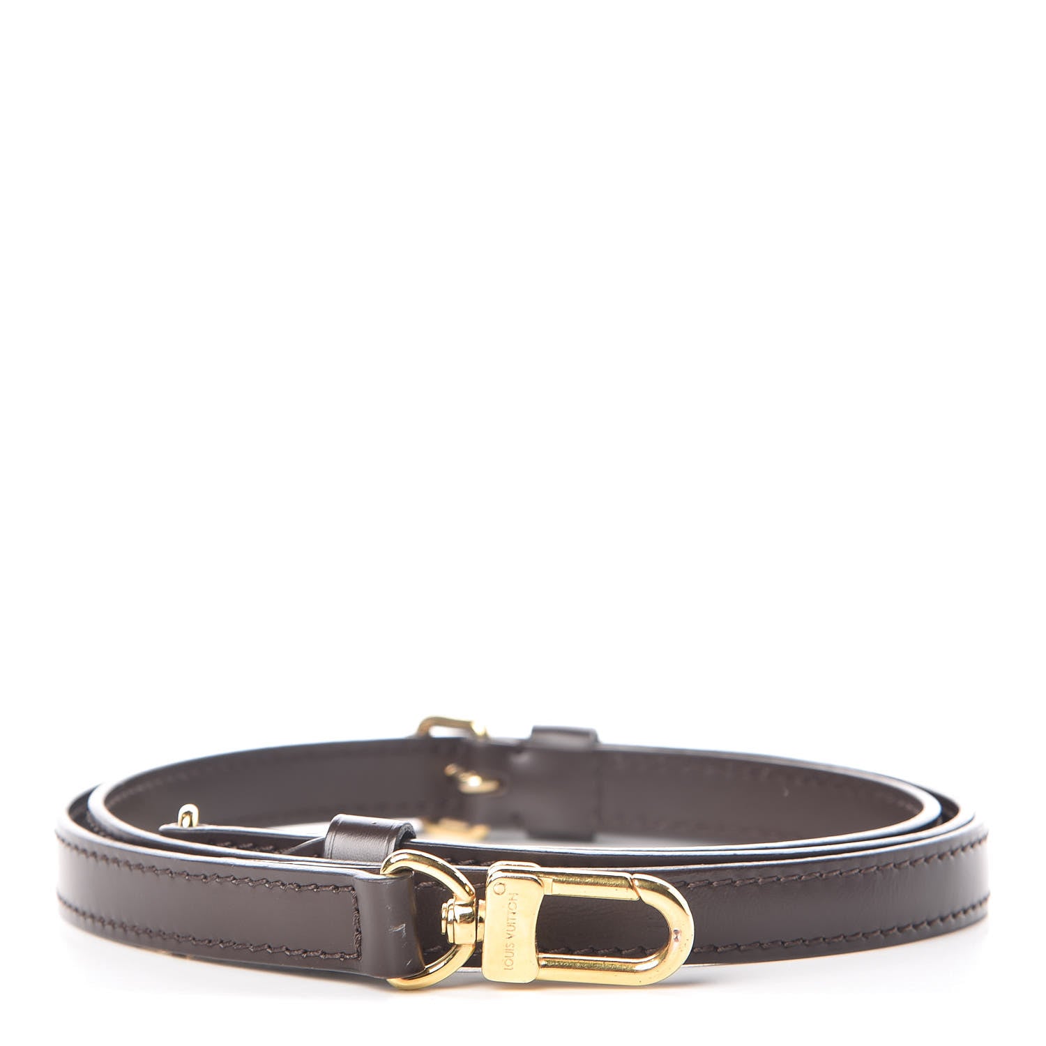 Louis Vuitton Calfskin 16mm Adjustable Shoulder Strap Brown 1 of 3