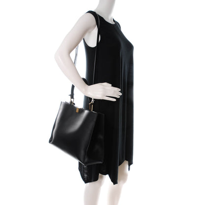 Balenciaga Calfskin Le Dix Soft Cabas M Shoulder Bag Black 2 of 7