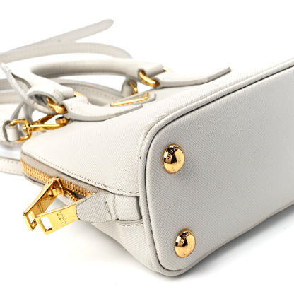 Prada Saffiano Lux Mini Promenade Tote White 10 of 11