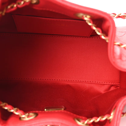 Chanel Caviar Quilted Mini Chanel 25 Handbag Red 5 of 11