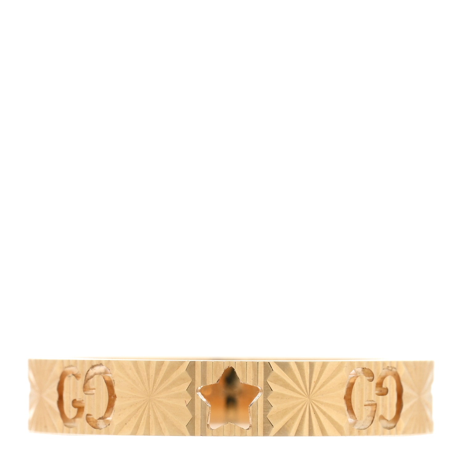 Gucci 18K Yellow Gold Icon Stars Band Ring 60 9 1 of 4