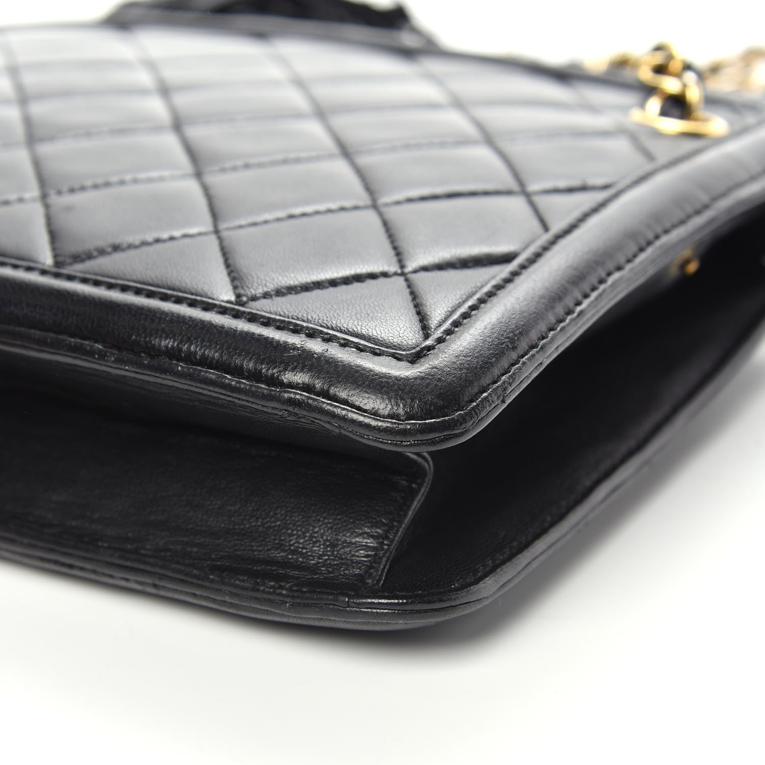 Chanel Lambskin Quilted Tassel Bag Black 11 of 13