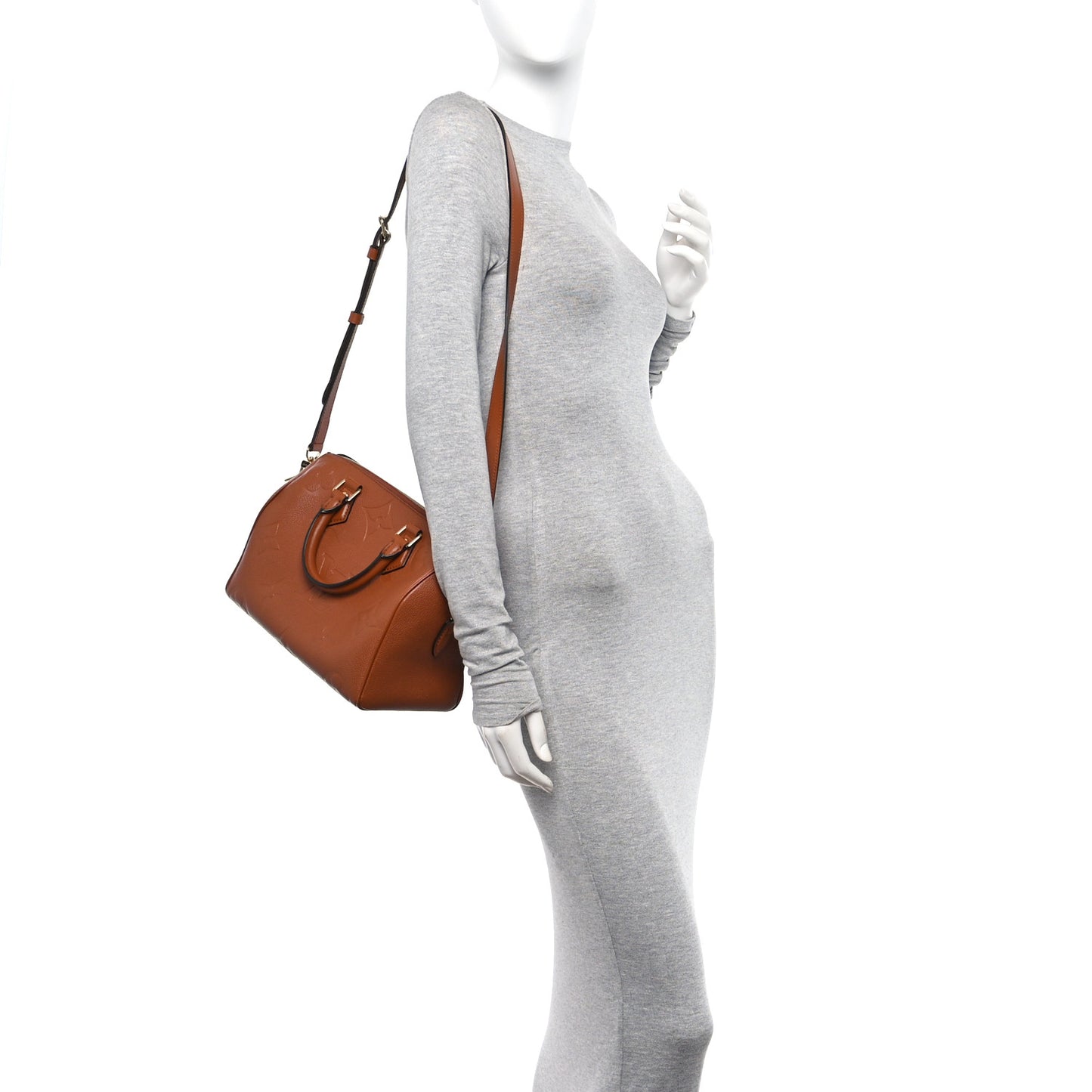 Empreinte Monogram Giant Speedy Bandouliere 25 Cognac