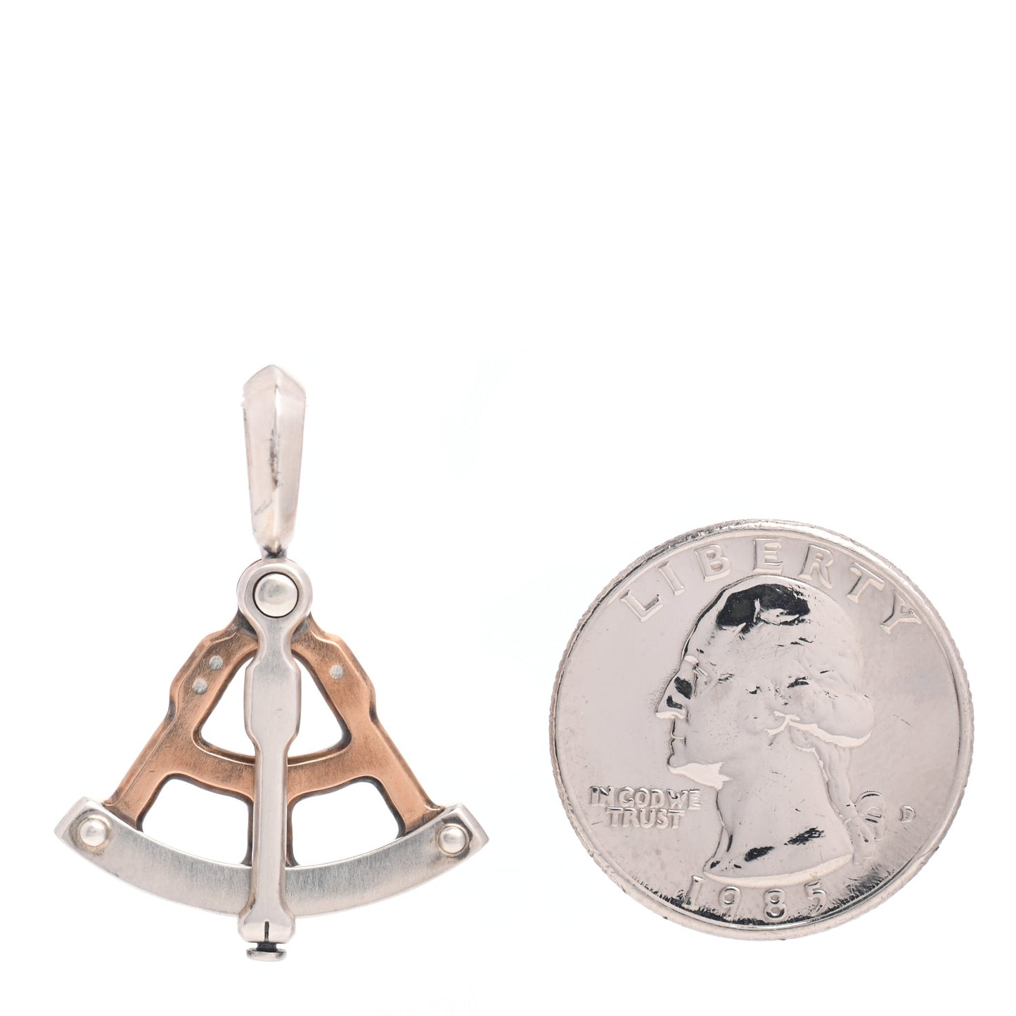 Sterling Silver Bronze Maritime Sexton Amulet Pendant
