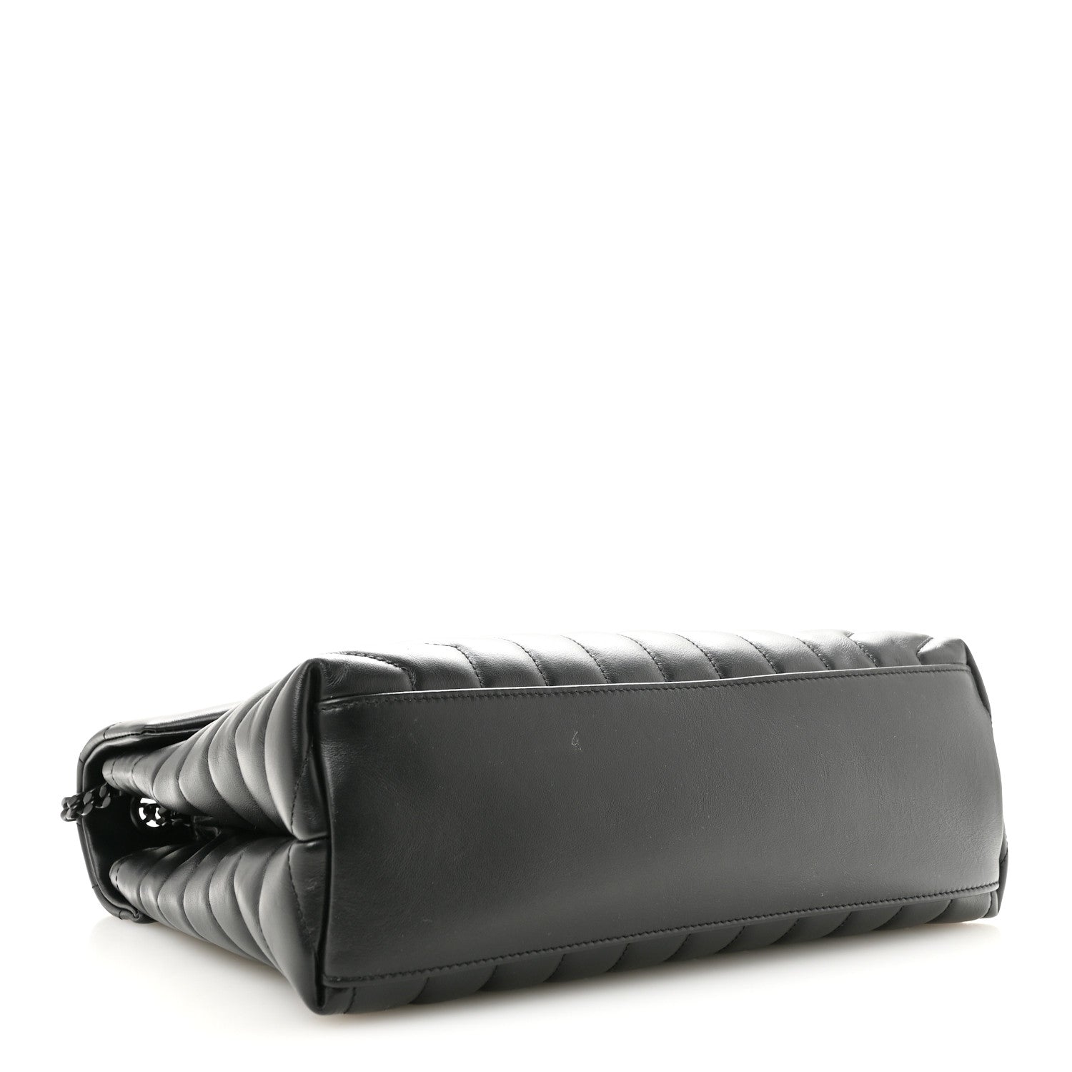 Saint Laurent Calfskin Y Quilted Monogram Monochrome Medium Loulou Chain Satchel Black 4 of 11
