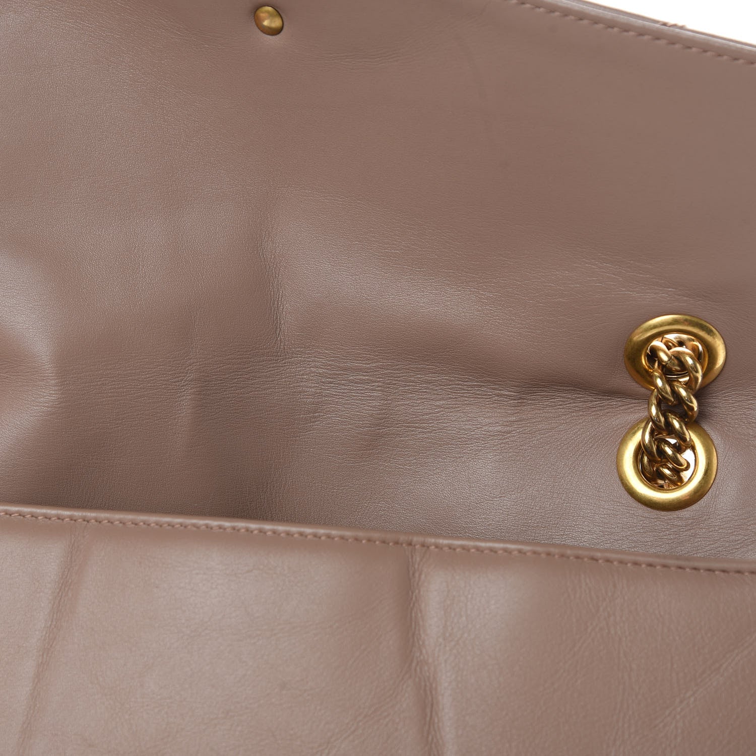 Gucci Calfskin Matelasse Medium GG Marmont Shoulder Bag Porcelain Rose 16 of 19