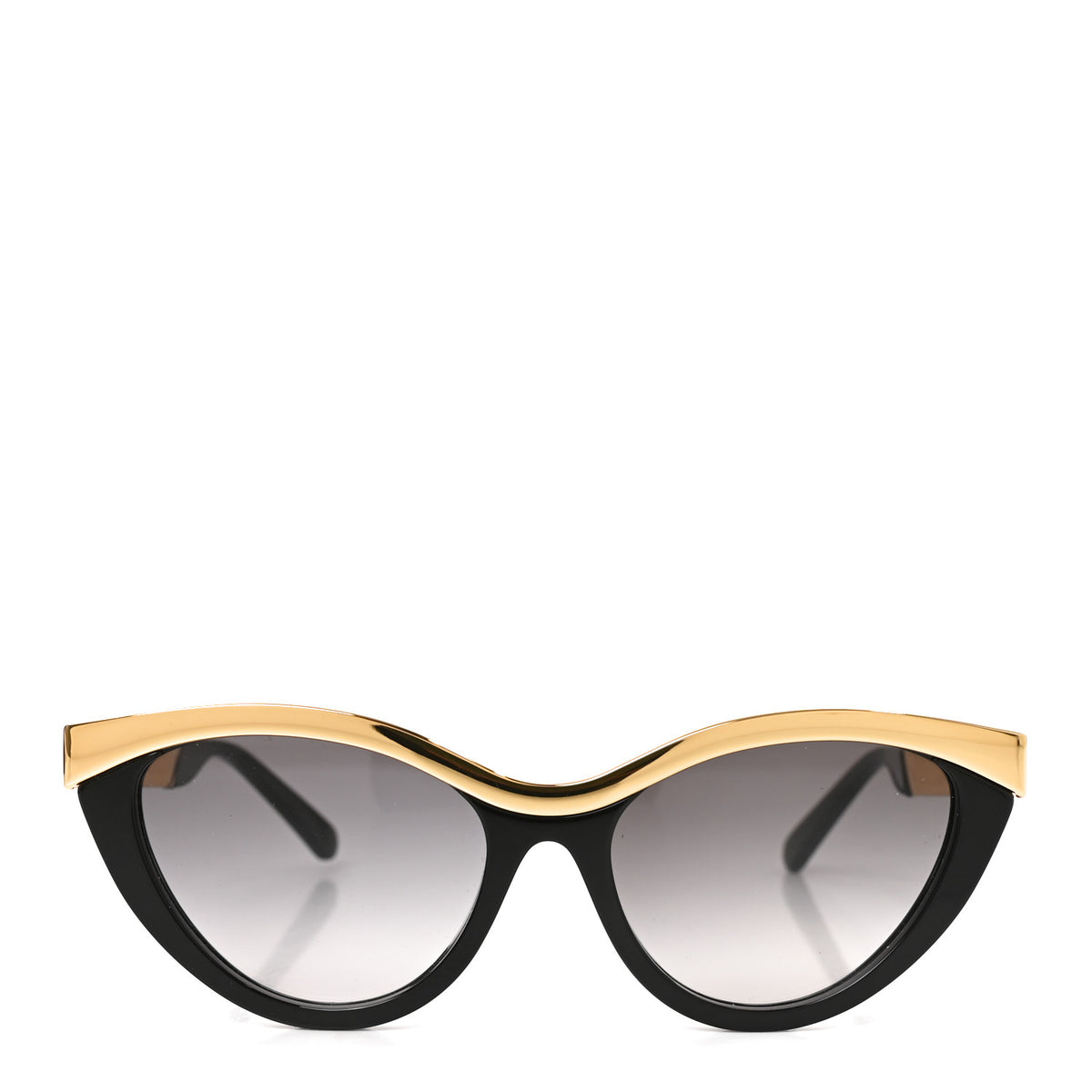Louis Vuitton Metal LV Blend Cat Eye Sunglasses Z2644U Black Gold 2 of 7