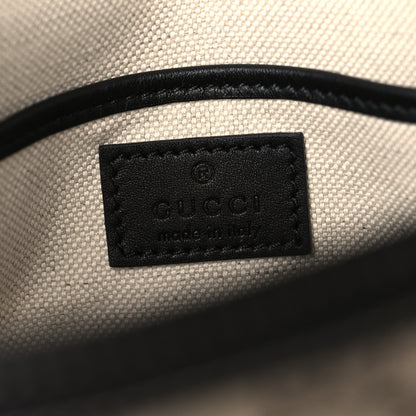 Gucci GG Supreme Monogram Horsebit 1955 Soft Small Shoulder Bag Beige Black 6 of 10