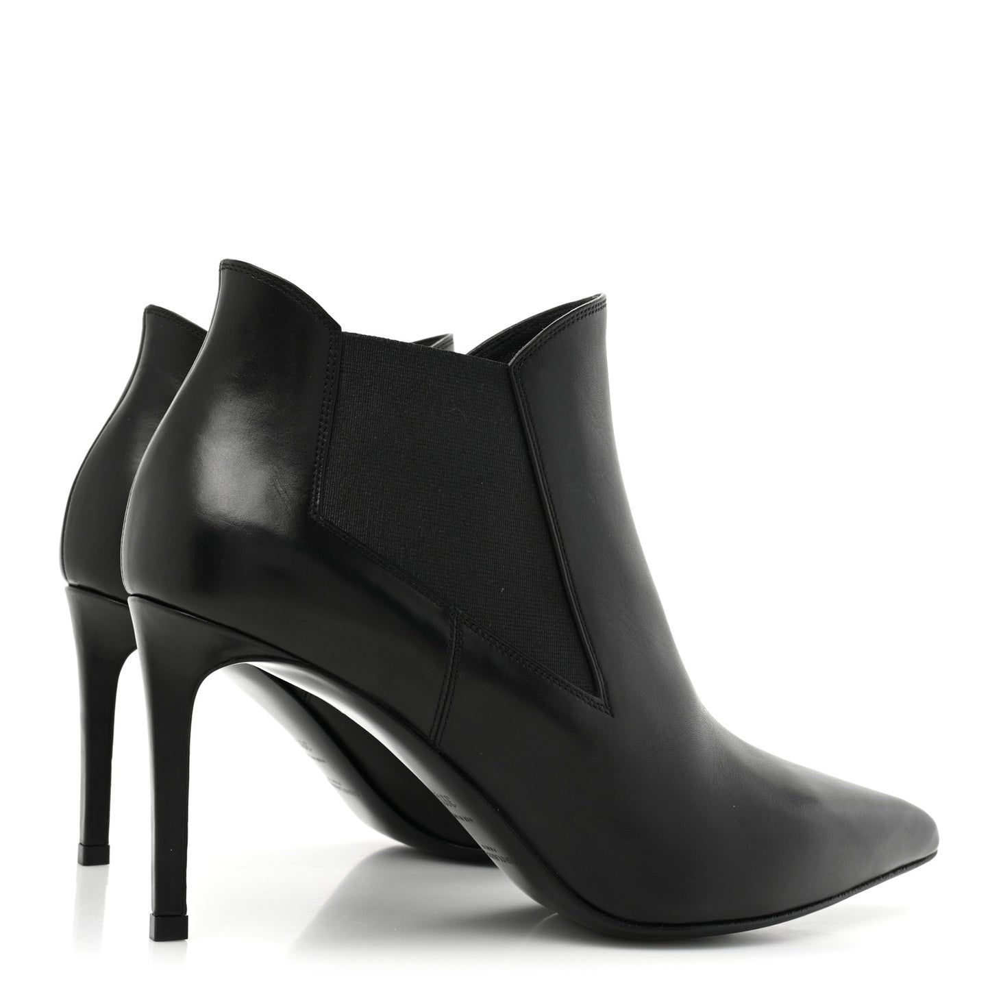 Calfskin Classic Paris Ela 80 Ankle Boots 39.5 Black