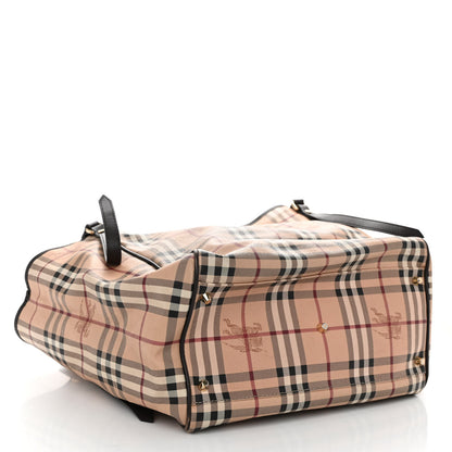 Burberry Haymarket Check Large Canterbury Tote Chocolate 4 of 12