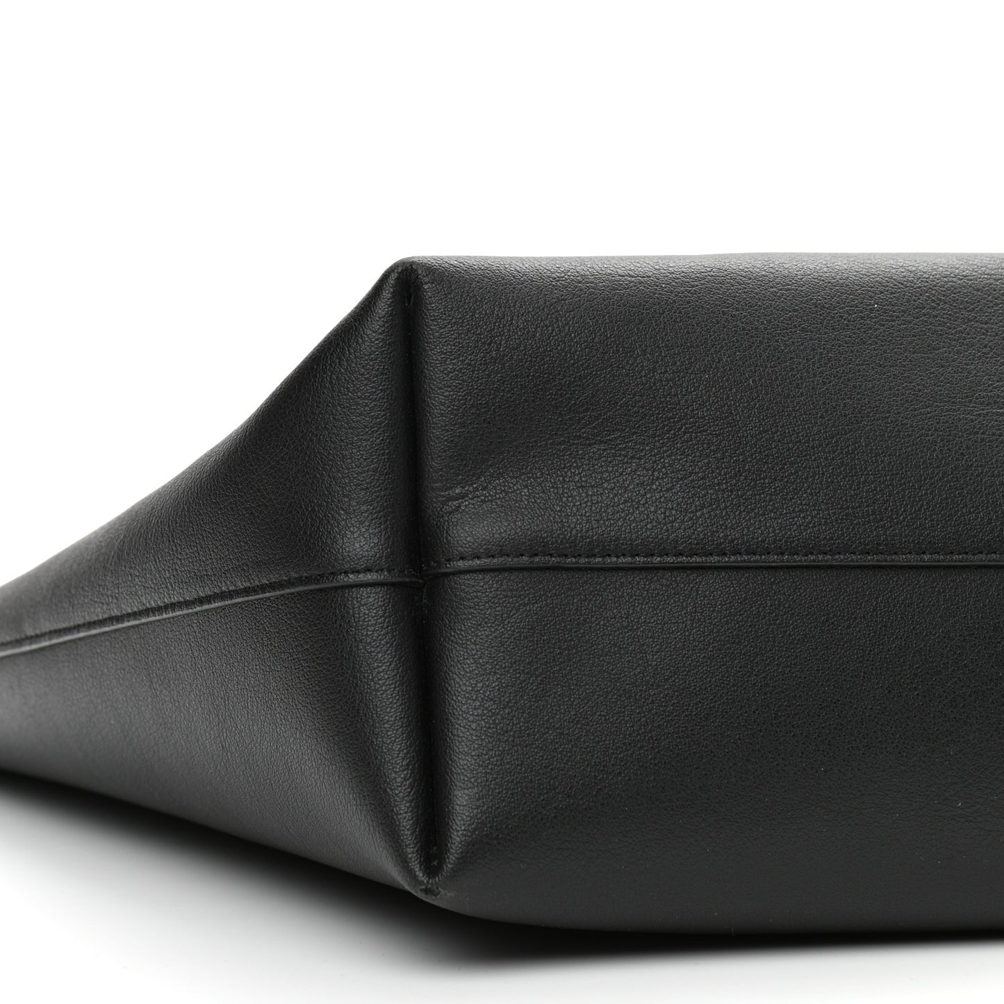 Calfskin Large Shopping Tote Black