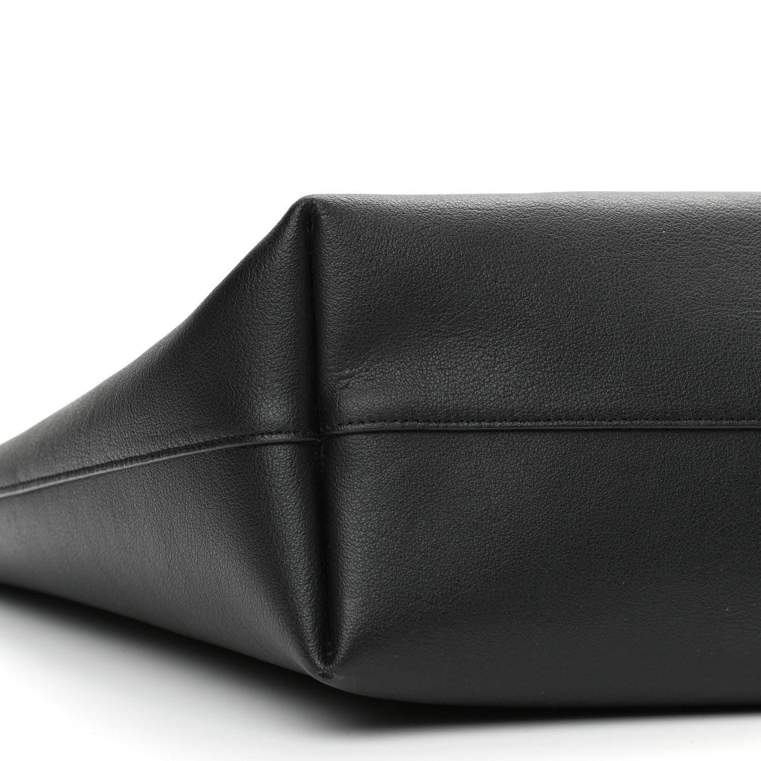 Saint Laurent Calfskin Large Shopping Tote Black 10 of 13