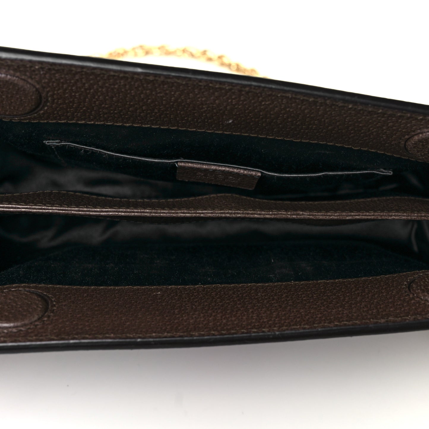 GG Supreme Monogram Web Small Ophidia Chain Shoulder Bag Brown