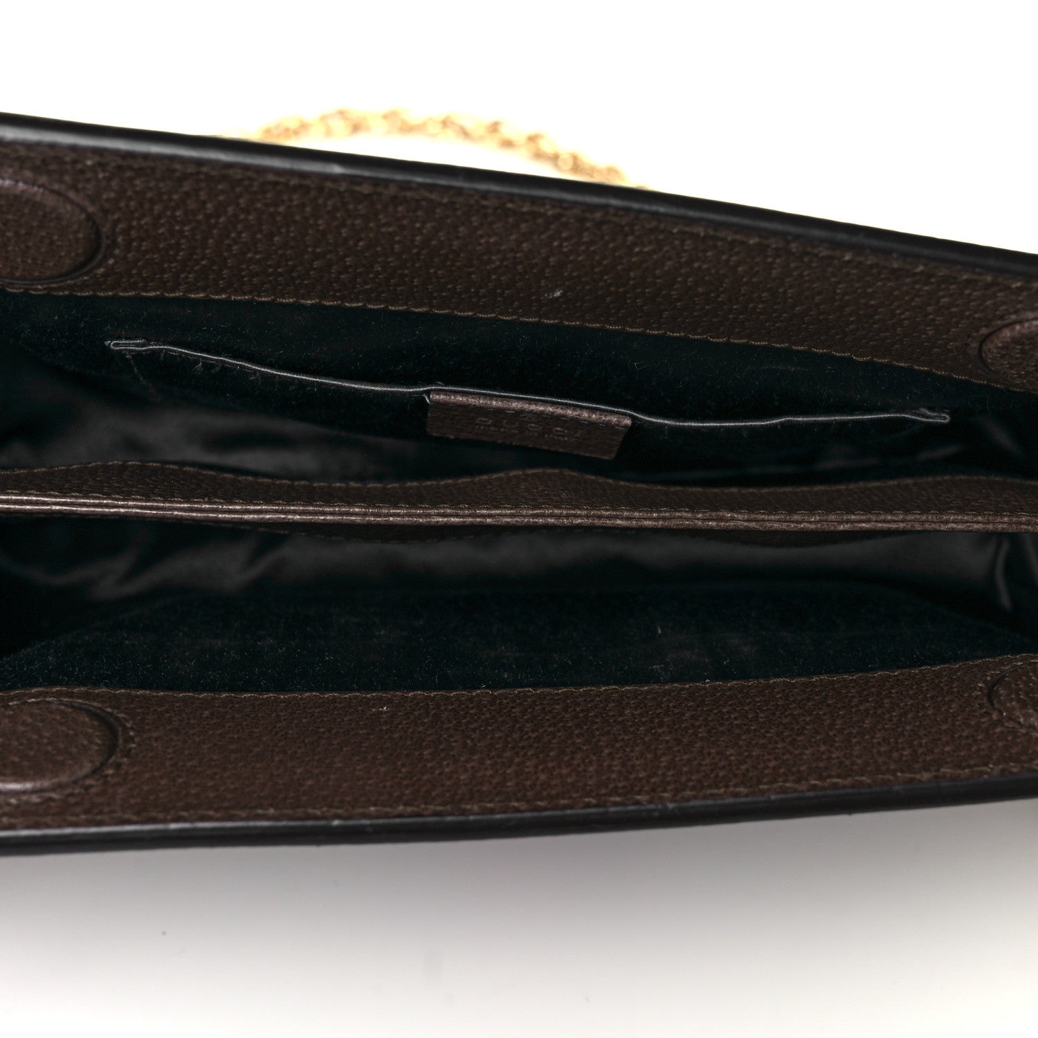 Gucci GG Supreme Monogram Web Small Ophidia Chain Shoulder Bag Brown 5 of 9