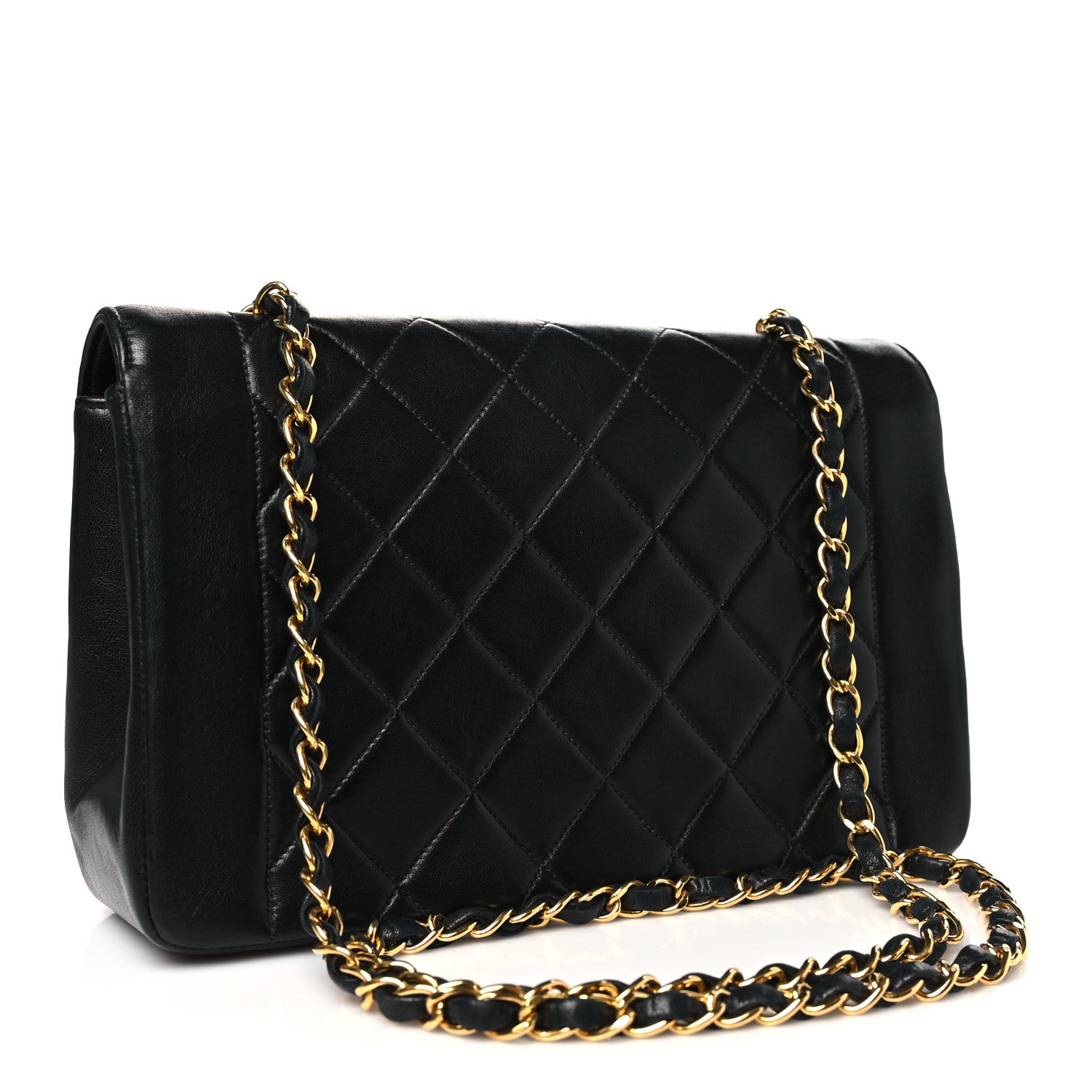 Chanel Lambskin Quilted Medium Single Flap Black 3 of 10
