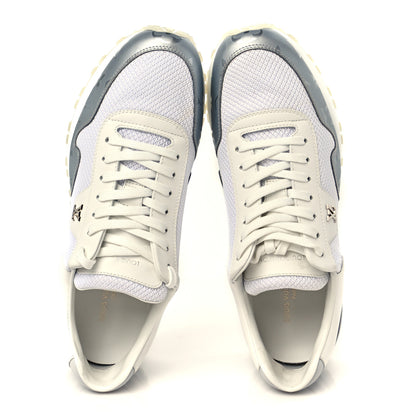 Louis Vuitton Technical Mesh Metallic Monogram Mens Run Away Sneakers 7 White 2 of 10