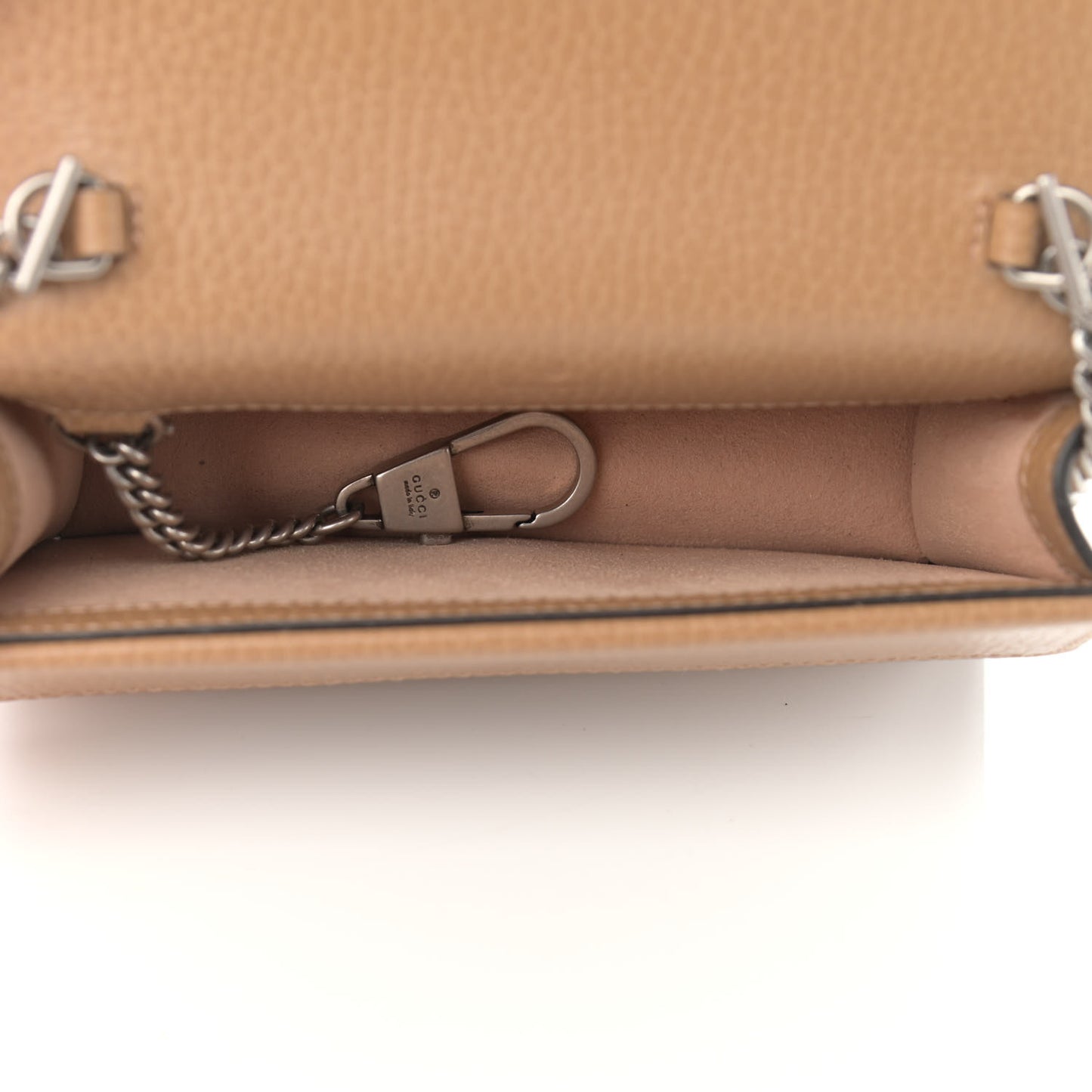 Dollar Calfskin Crystal Super Mini Dionysus Shoulder Bag Natural Tan Black Diamond