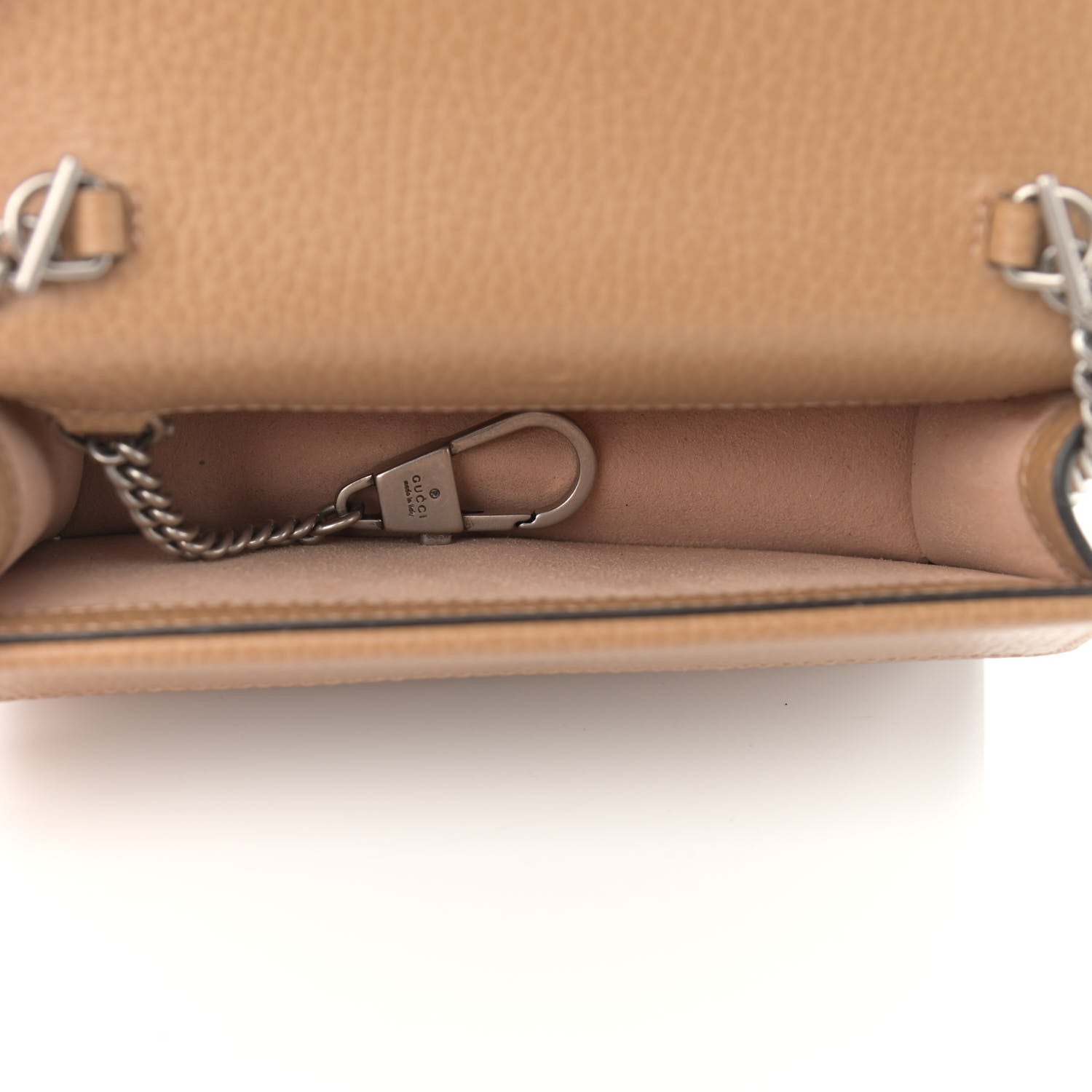 Gucci Dollar Calfskin Crystal Super Mini Dionysus Shoulder Bag Natural Tan Black Diamond 4 of 9