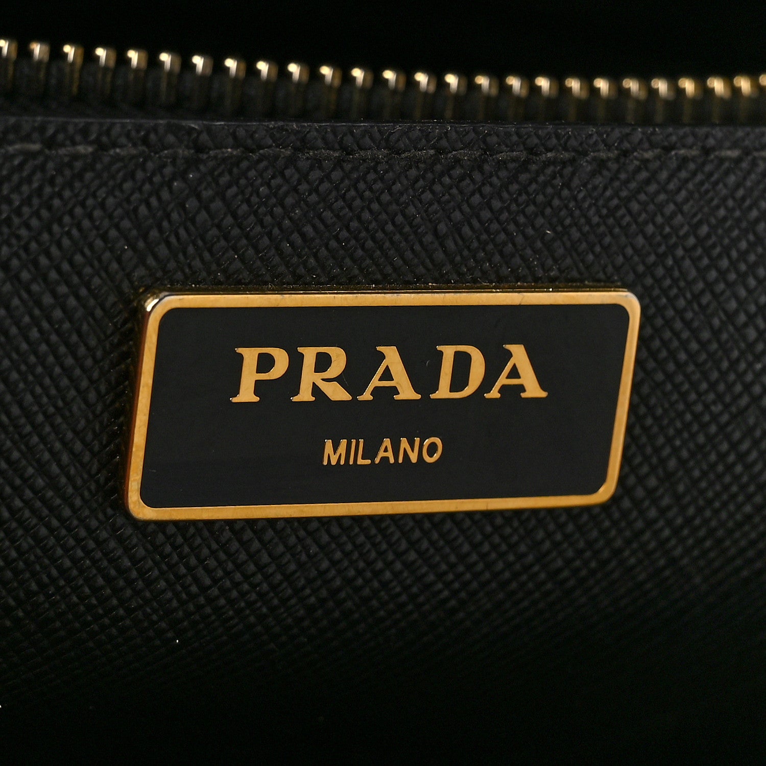 Prada Saffiano Vernice Medium Double Zip Tote Black 5 of 12