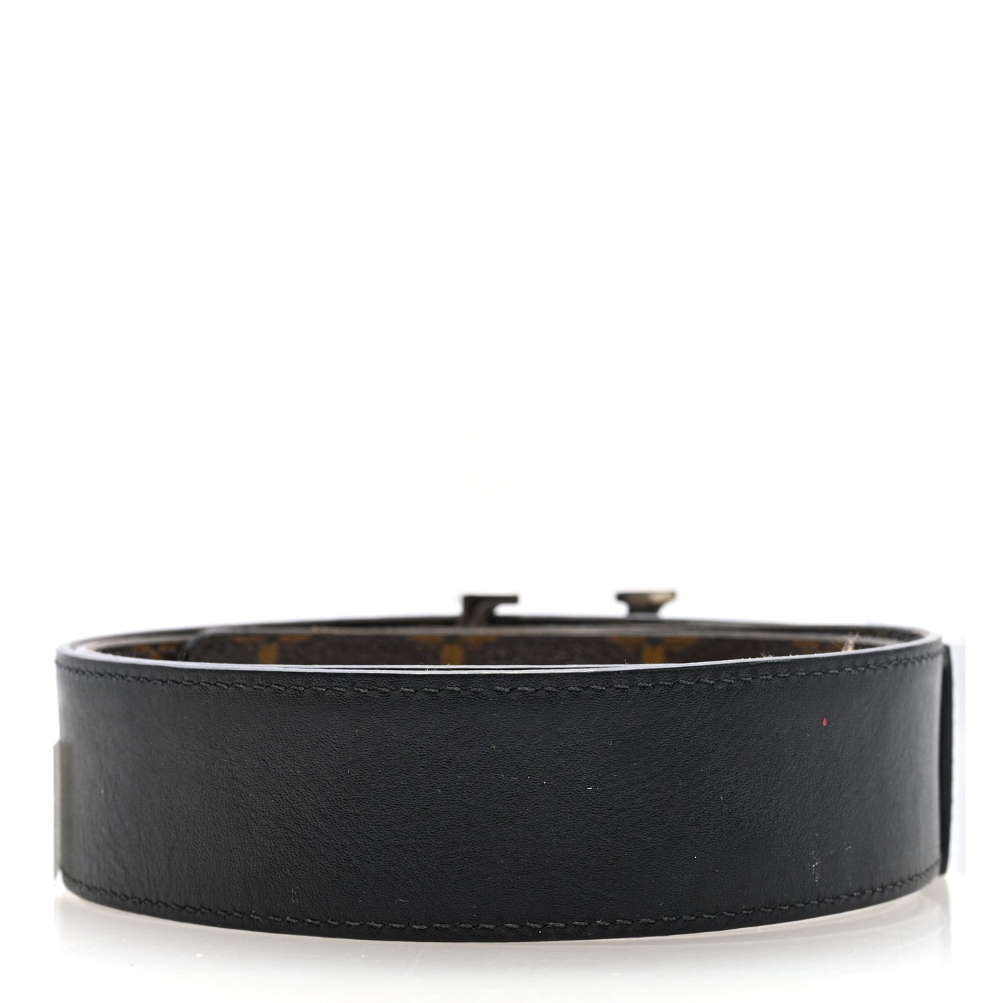 Monogram Calfskin 40mm LV Initiales Reversible Belt 90 36 Black