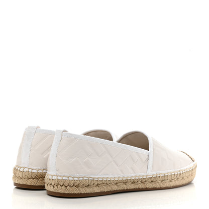 Fendi Nappa FF Embossed Espadrilles 41 Snow 4 of 12