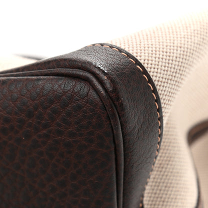 Hermes Toile Buffle Gala Garden Party Tote 49 GM Marron Fonce 15 of 15