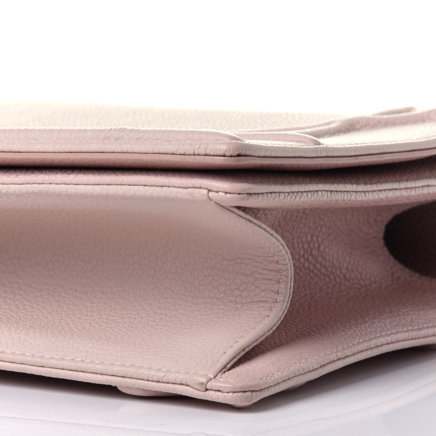 Grained Calfskin Cannage Medium Diorama Flap Bag Rose Poudre