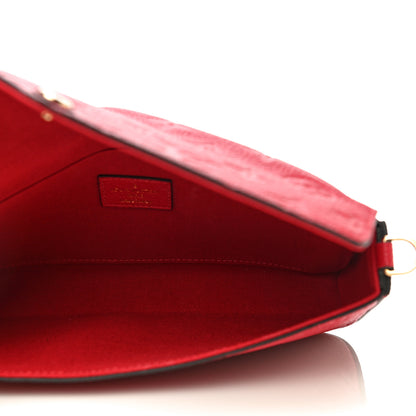 Louis Vuitton Empreinte Pochette Felicie Chain Wallet Scarlet 4 of 10
