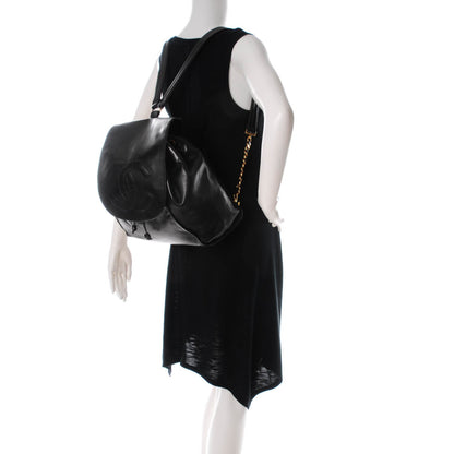 Chanel Lambskin CC Backpack Black 2 of 7