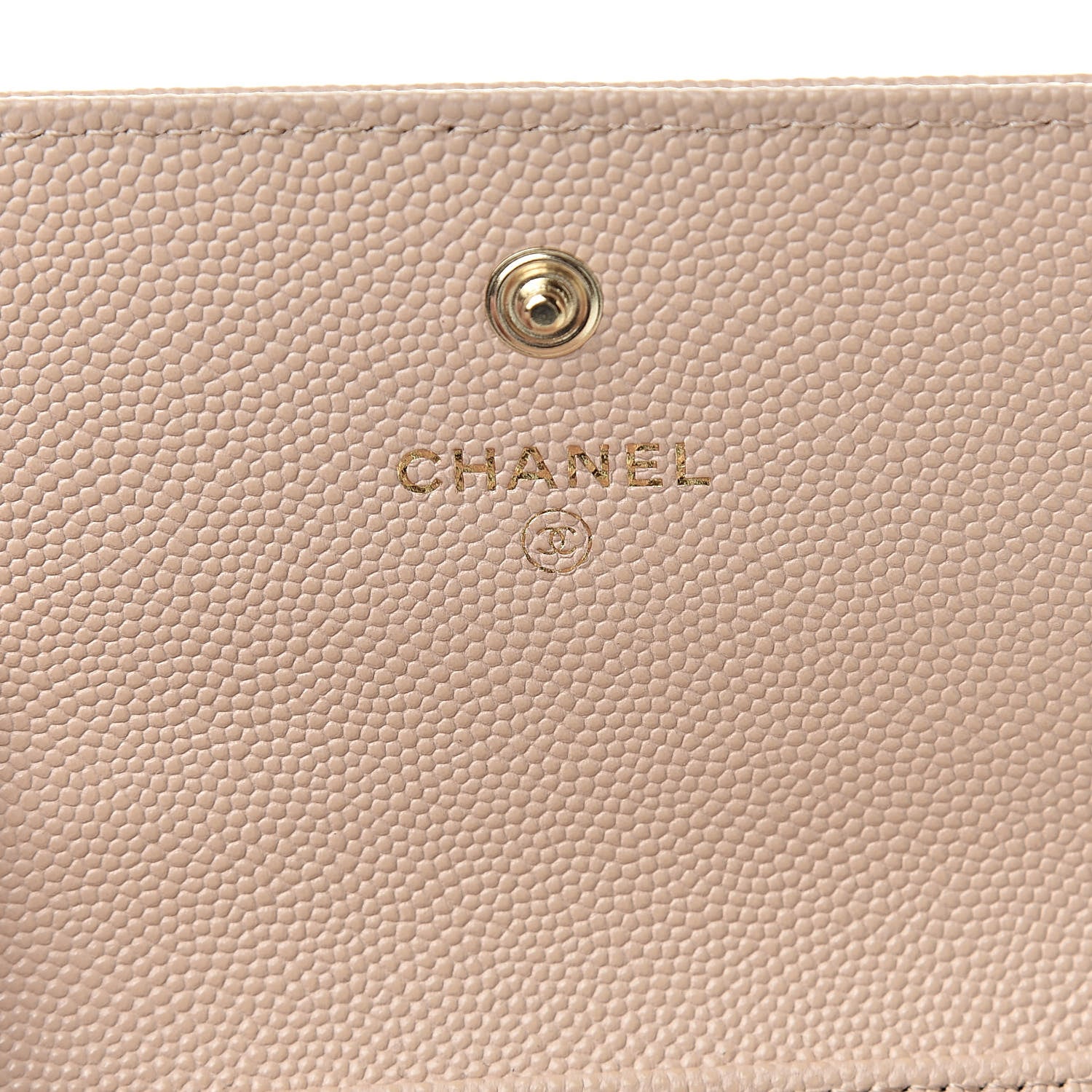 Chanel Caviar Timeless CC Compact Flap Wallet Beige 6 of 9