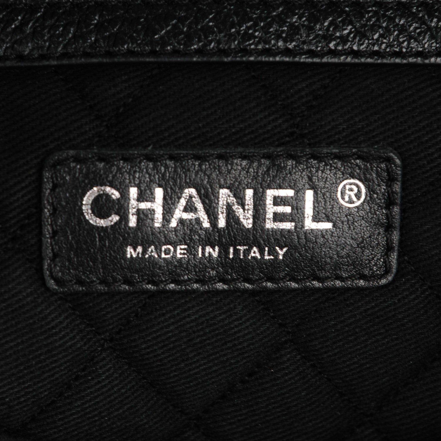 Chanel Goatskin Perforated Small CC Tote Black 6 of 9