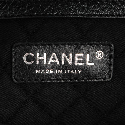 Chanel Goatskin Perforated Small CC Tote Black 6 of 9