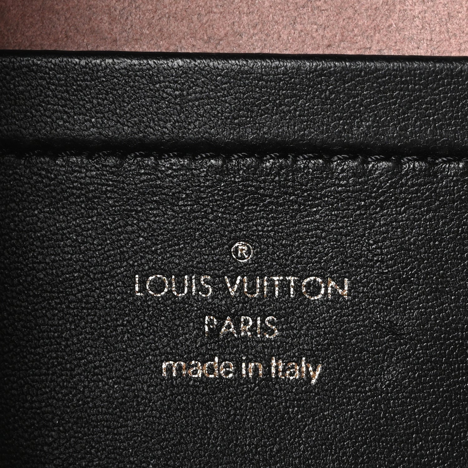 Louis Vuitton Lambskin Embossed Monogram Pochette Coussin Black 6 of 9