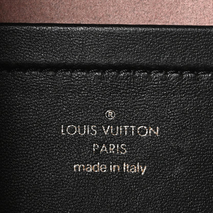 Louis Vuitton Lambskin Embossed Monogram Pochette Coussin Black 6 of 9