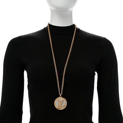 Louis Vuitton Louise Long Necklace Gold 2 of 9