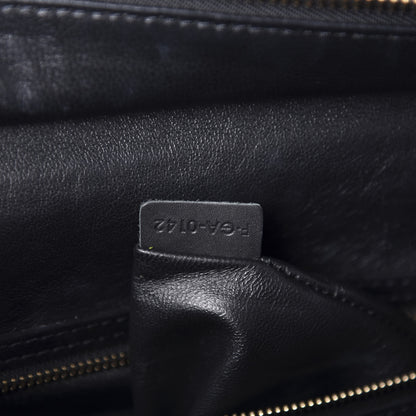 Celine Pony Hair Mini Tri-Color Luggage Royal Blue 8 of 13