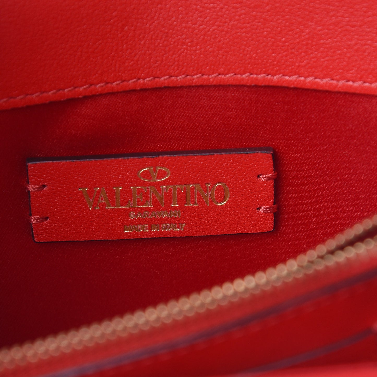 Smooth Calfskin Mini Vring Crossbody Bag Rouge Pur
