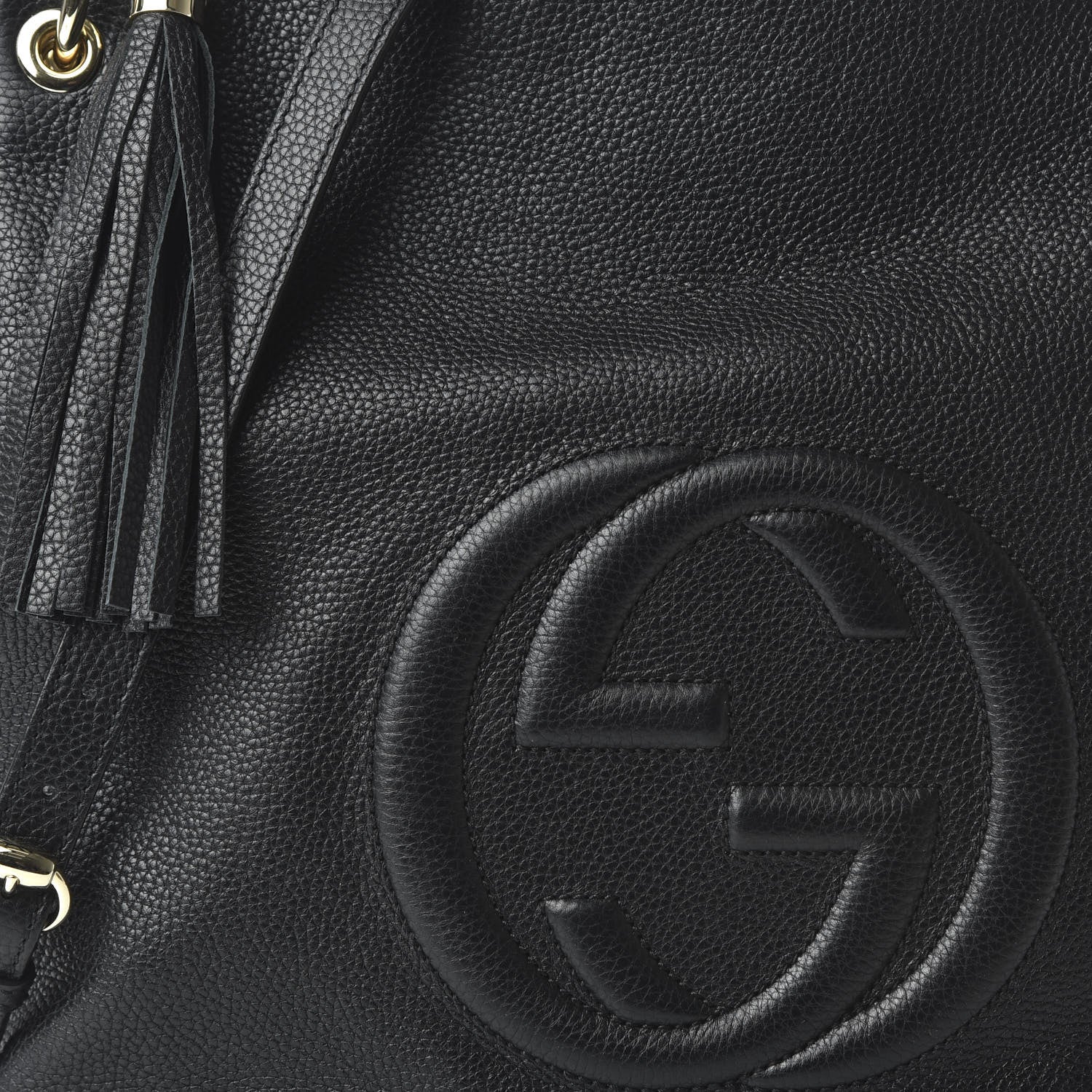 Gucci Pebbled Calfskin Large Soho Hobo Black 7 of 7