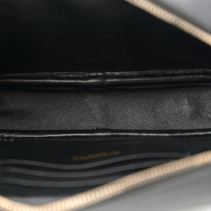 Saint Laurent Grain De Poudre Matelasse Monogram Mini Lou Camera Bag Black 5 of 11