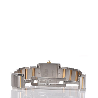 Cartier Stainless Steel 18K Yellow Gold 25mm Tank Francaise Quartz Watch 6 of 6