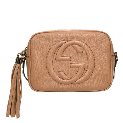 Gucci Pebbled Calfskin Small Soho Disco Bag Camelia 1 of 7