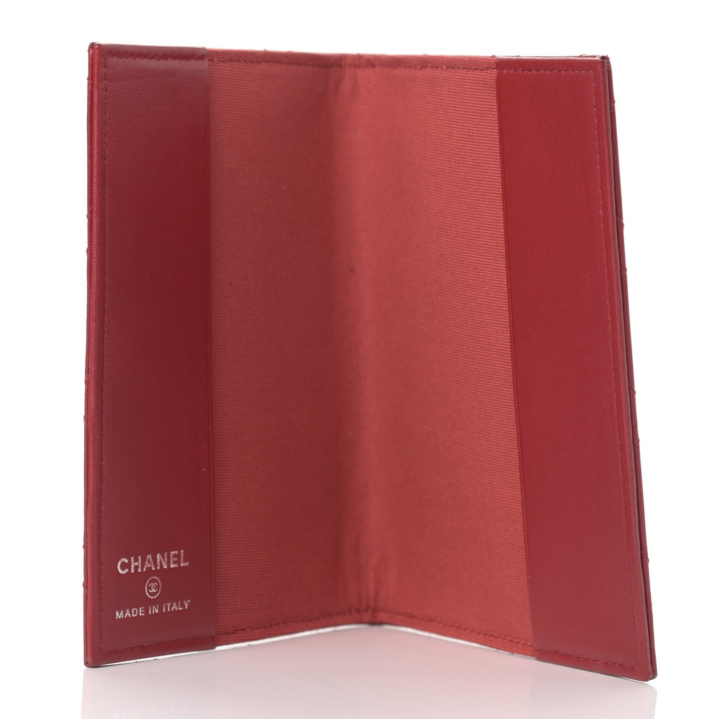 Caviar Quilted Travel Wallet Red