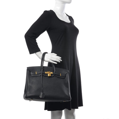 Hermes Togo Birkin 35 Black 2 of 38