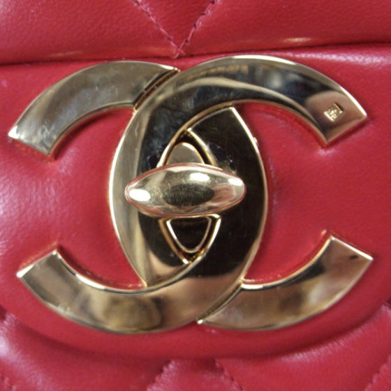 Lambskin XL Jumbo Flap Red