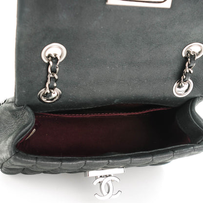 Chanel Iridescent Calfskin Square Quilted Mini Flap Black 7 of 9