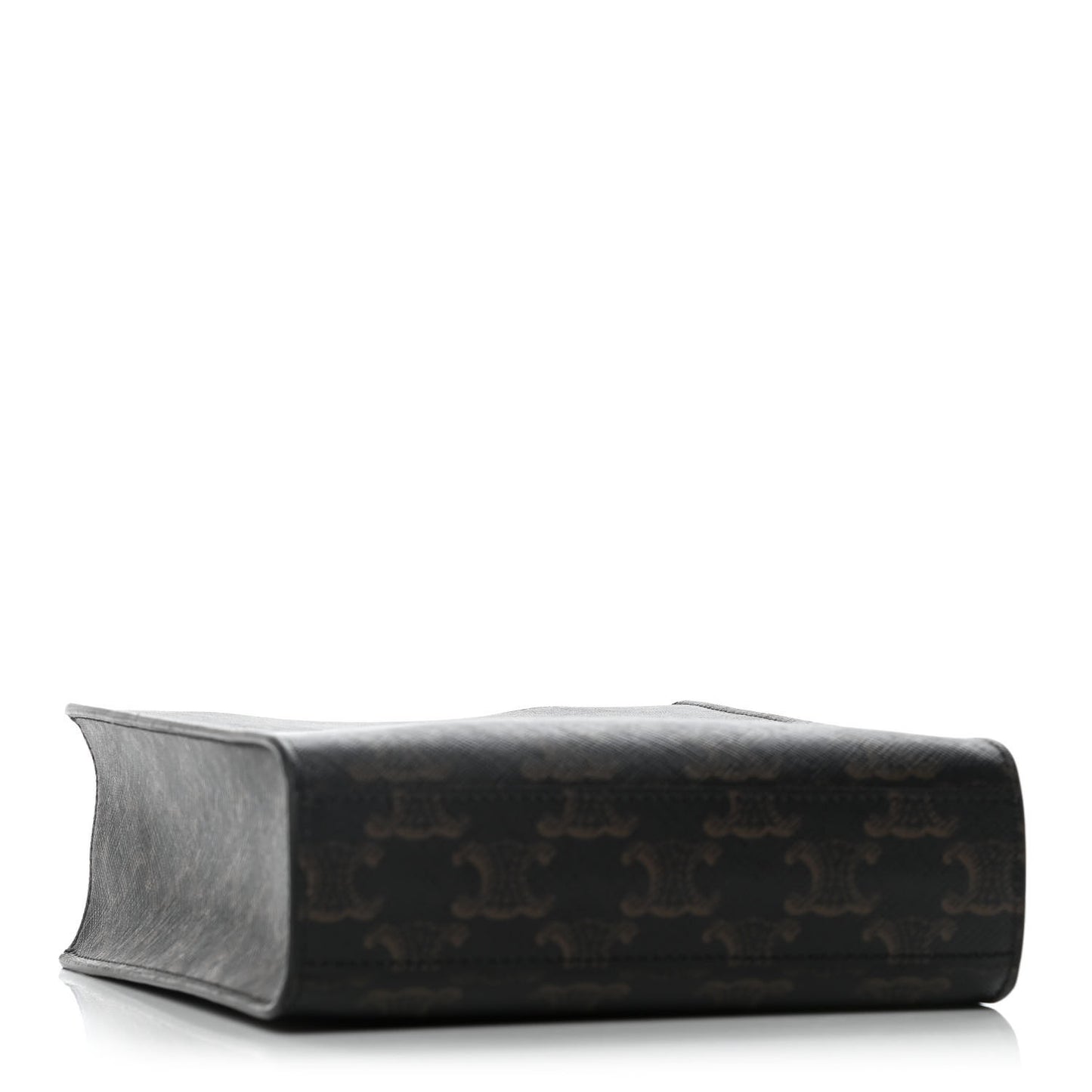 Triomphe Canvas Calfskin Mini Vertical Cabas Tan