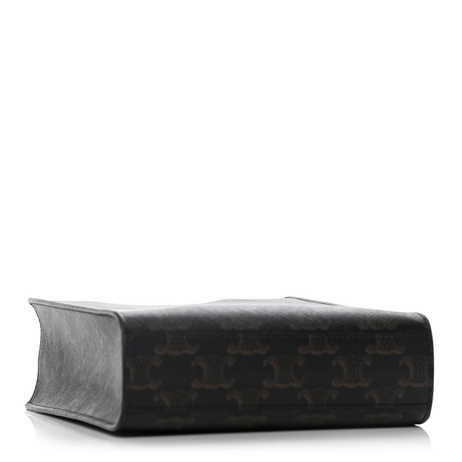 Celine Triomphe Canvas Calfskin Mini Vertical Cabas Tan 4 of 11