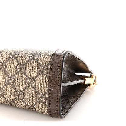 Gucci GG Supreme Monogram Web Small Ophidia Chain Shoulder Bag Brown 10 of 10
