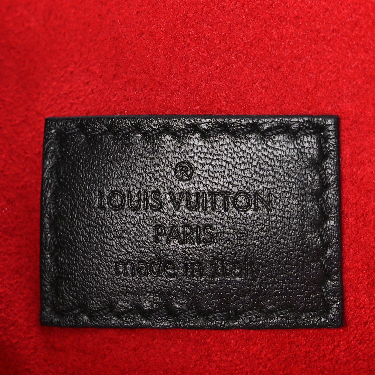 Lambskin Embossed Monogram Coussin PM Black White